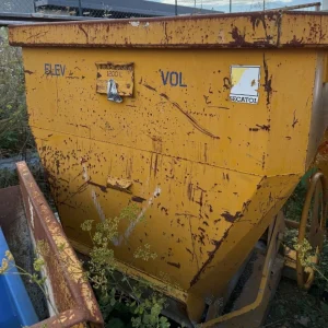 benne à béton secatol 1200l occasion vue extérieure