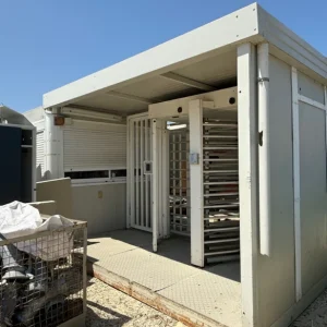 Bungalow tourniquet d’occasion avec guérite et double tourniquet de contrôle d’accès