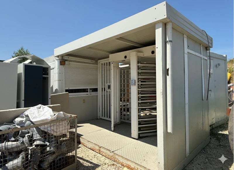 Bungalow tourniquet d’occasion avec guérite et double tourniquet de contrôle d’accès