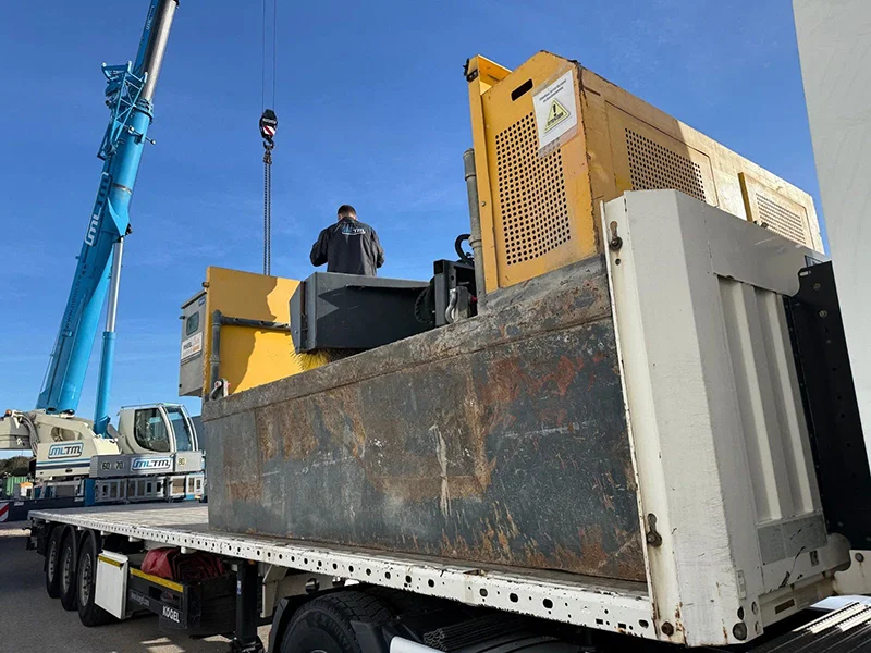 Lave-roues GEOWEEL Wheel Clean – structure compacte semi-enterrée sur camion